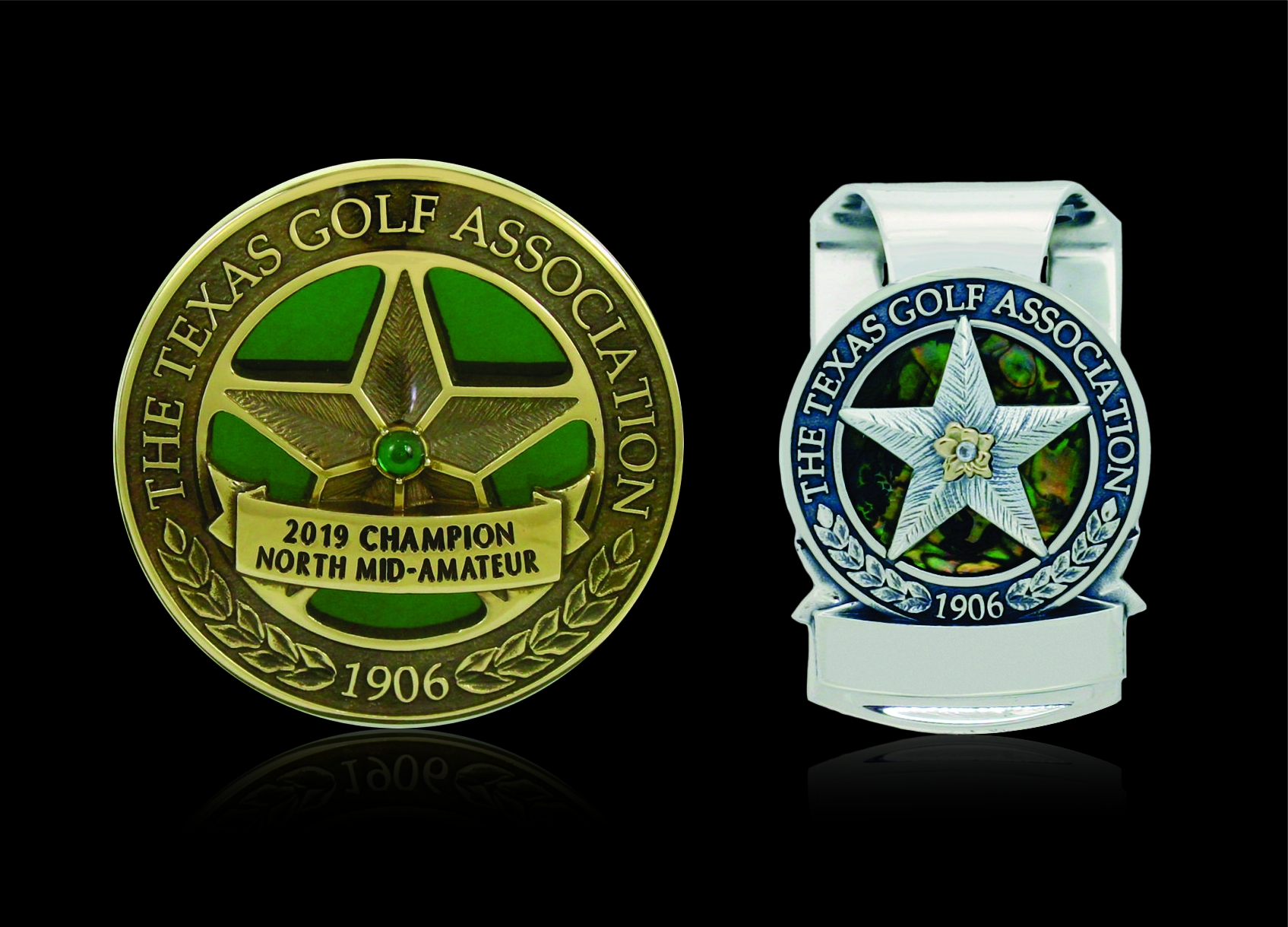Texas Golf Assocation Medal and Money Clip 1